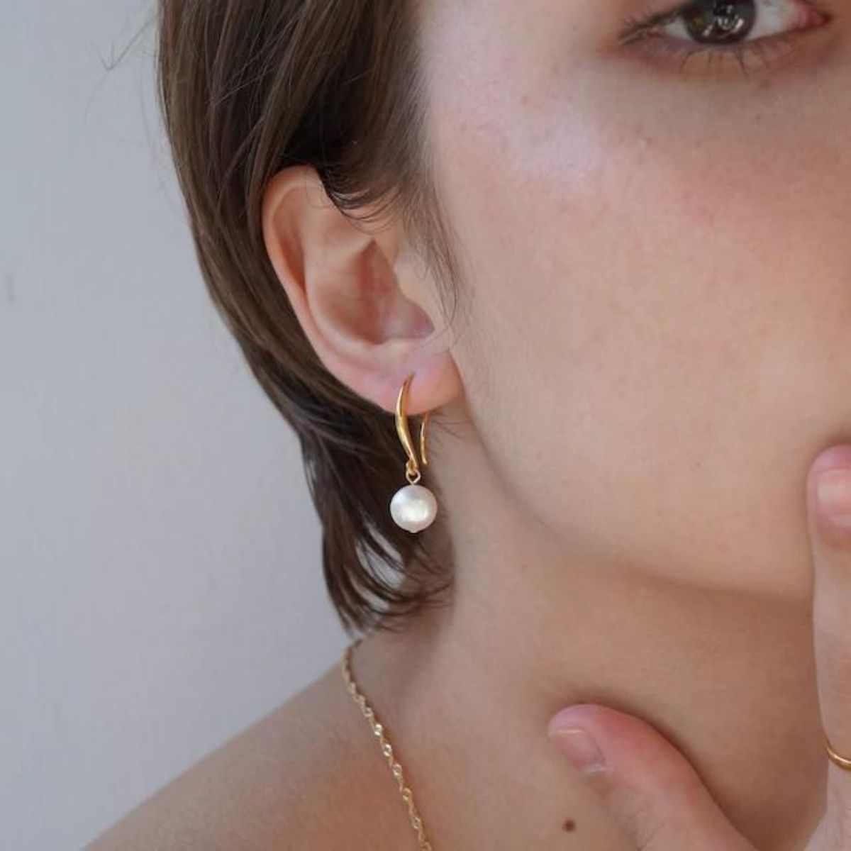 [Cherieオリジナルピアス]pearl hook pierce