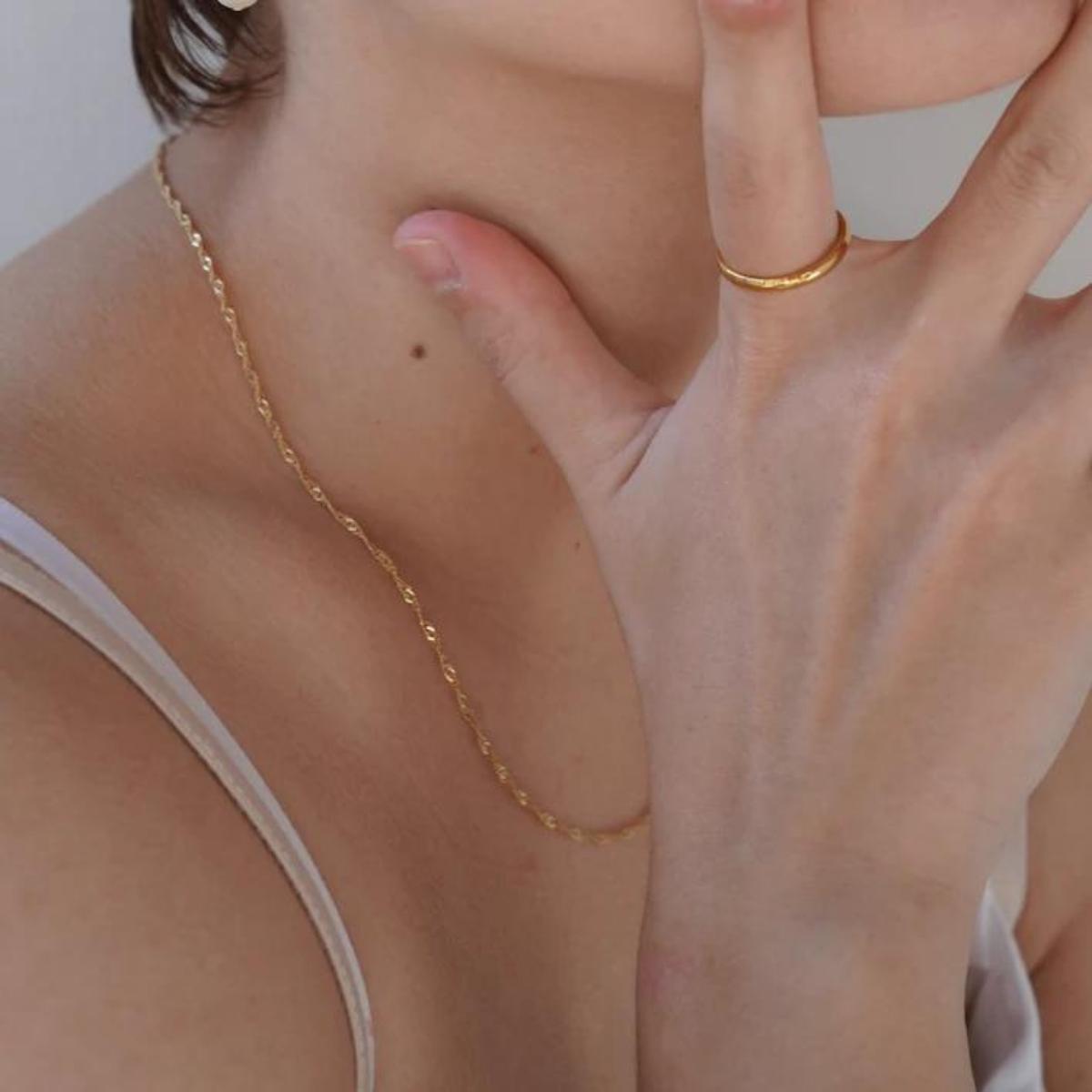 【ふるさと納税】[Cherieオリジナルネックレス]sparkle chain necklace サムネイル3