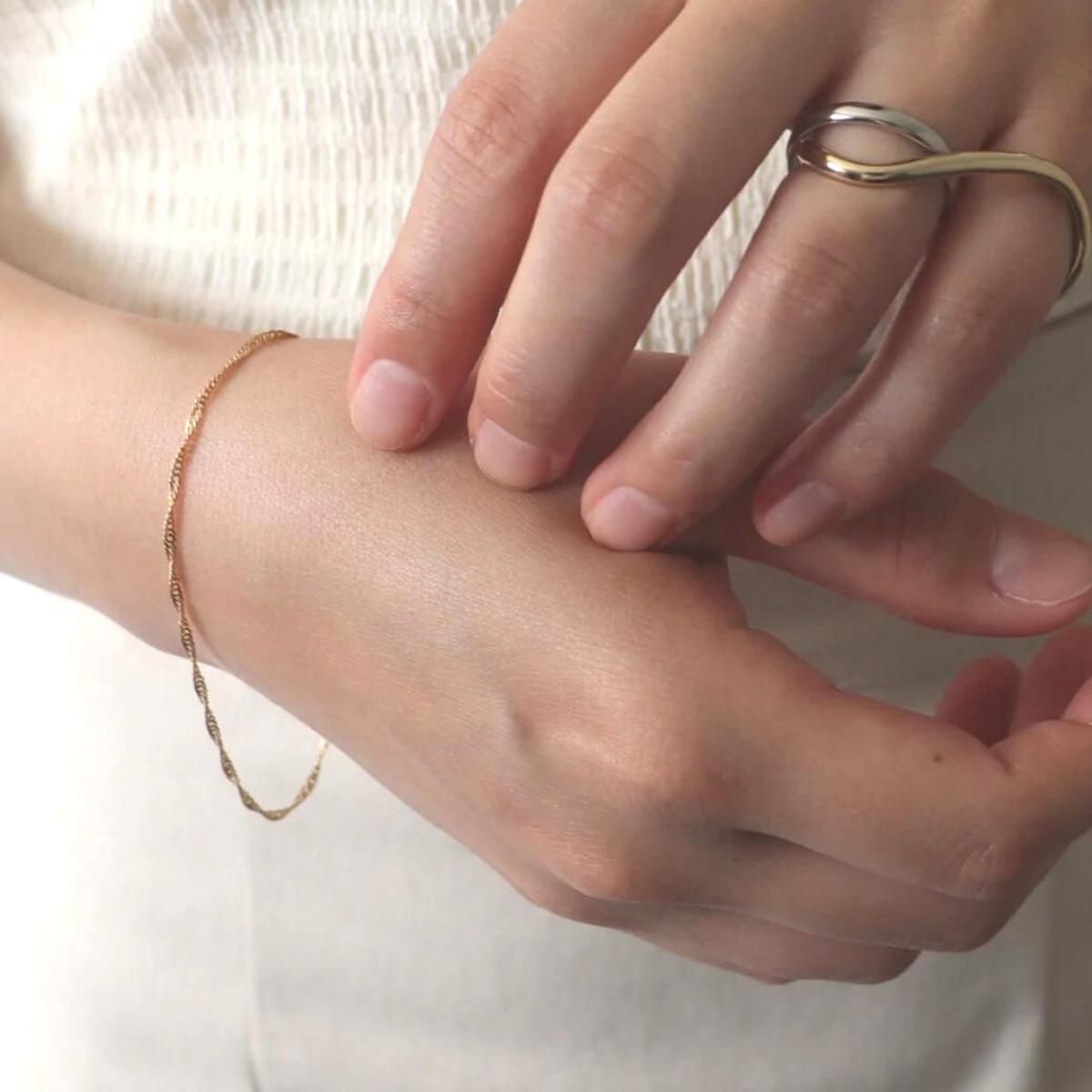 [Cherieオリジナルブレスレット]oli chain bracelet ( sparkle )