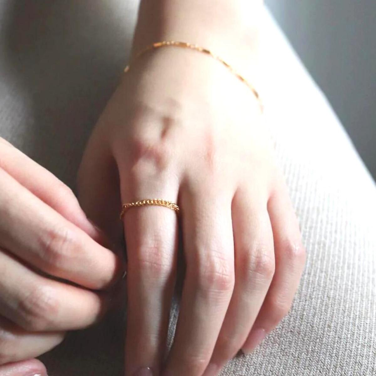 [Cherieオリジナルリング]thick shine ring / 14kgf