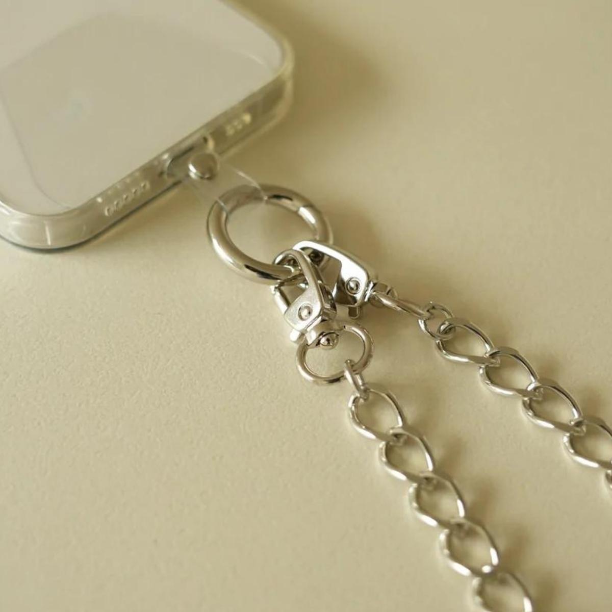 【ふるさと納税】[Cherieオリジナルスマートフォンショルダー] smartphone shoulder - maro - / silver サムネイル2