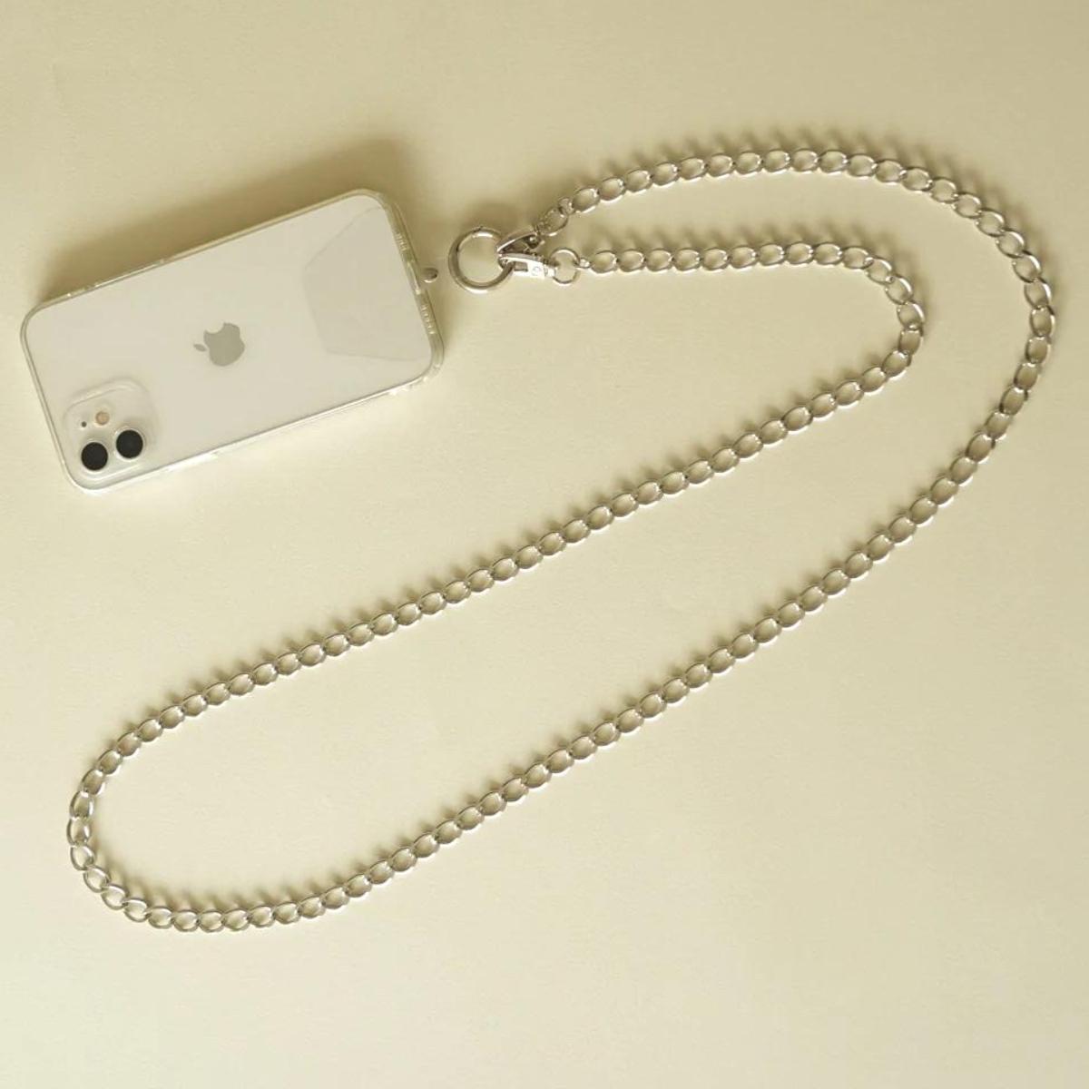 [Cherieオリジナルスマートフォンショルダー] smartphone shoulder - maro - / silver