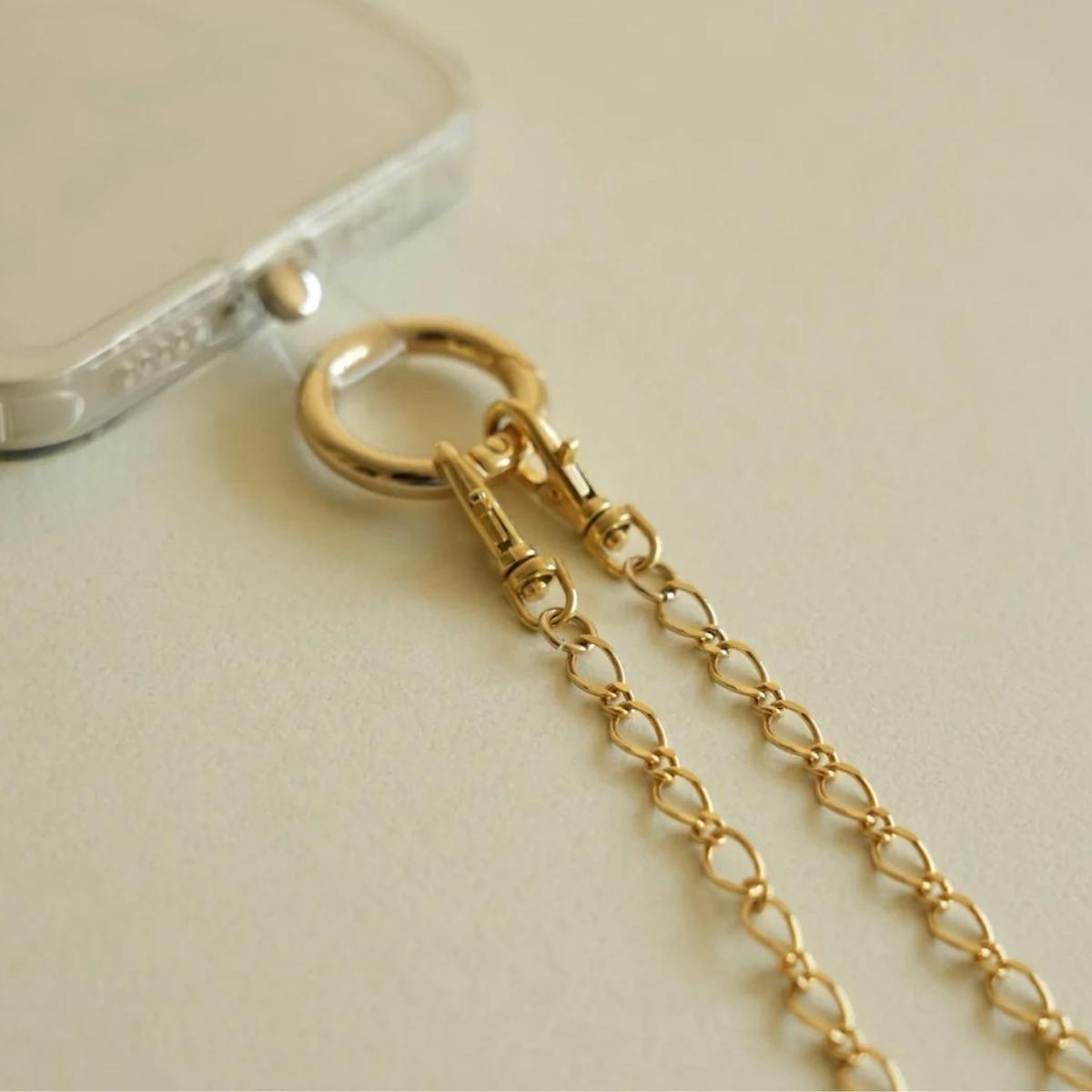 【ふるさと納税】[Cherieオリジナルスマートフォンショルダー] smartphone shoulder - perch - / gold サムネイル2