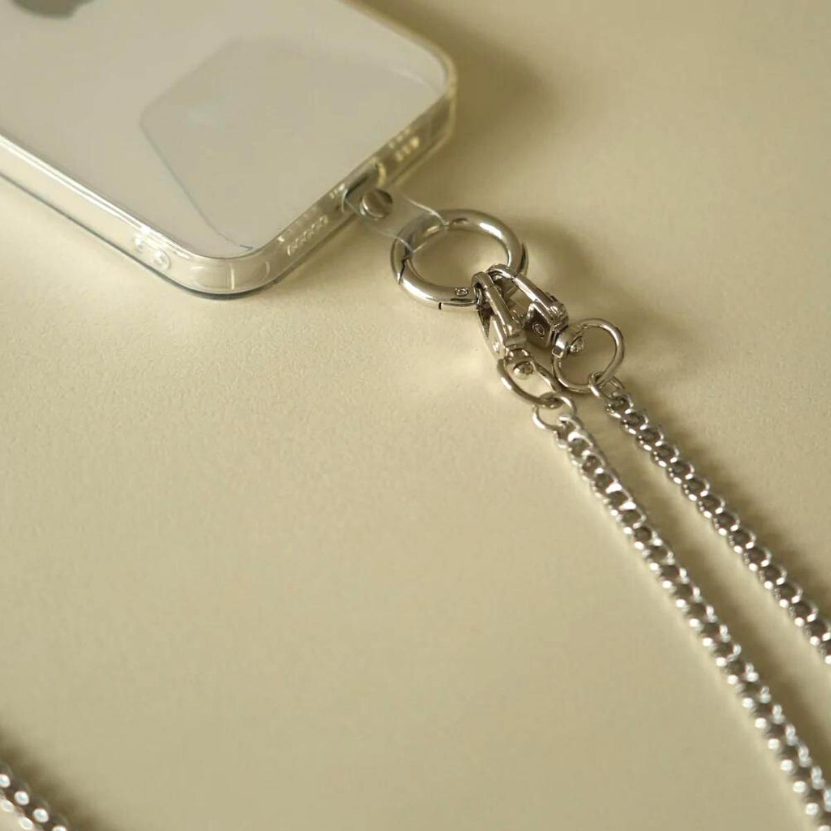 【ふるさと納税】[Cherieオリジナルスマートフォンショルダー] smartphone shoulder - yurve / silver サムネイル3
