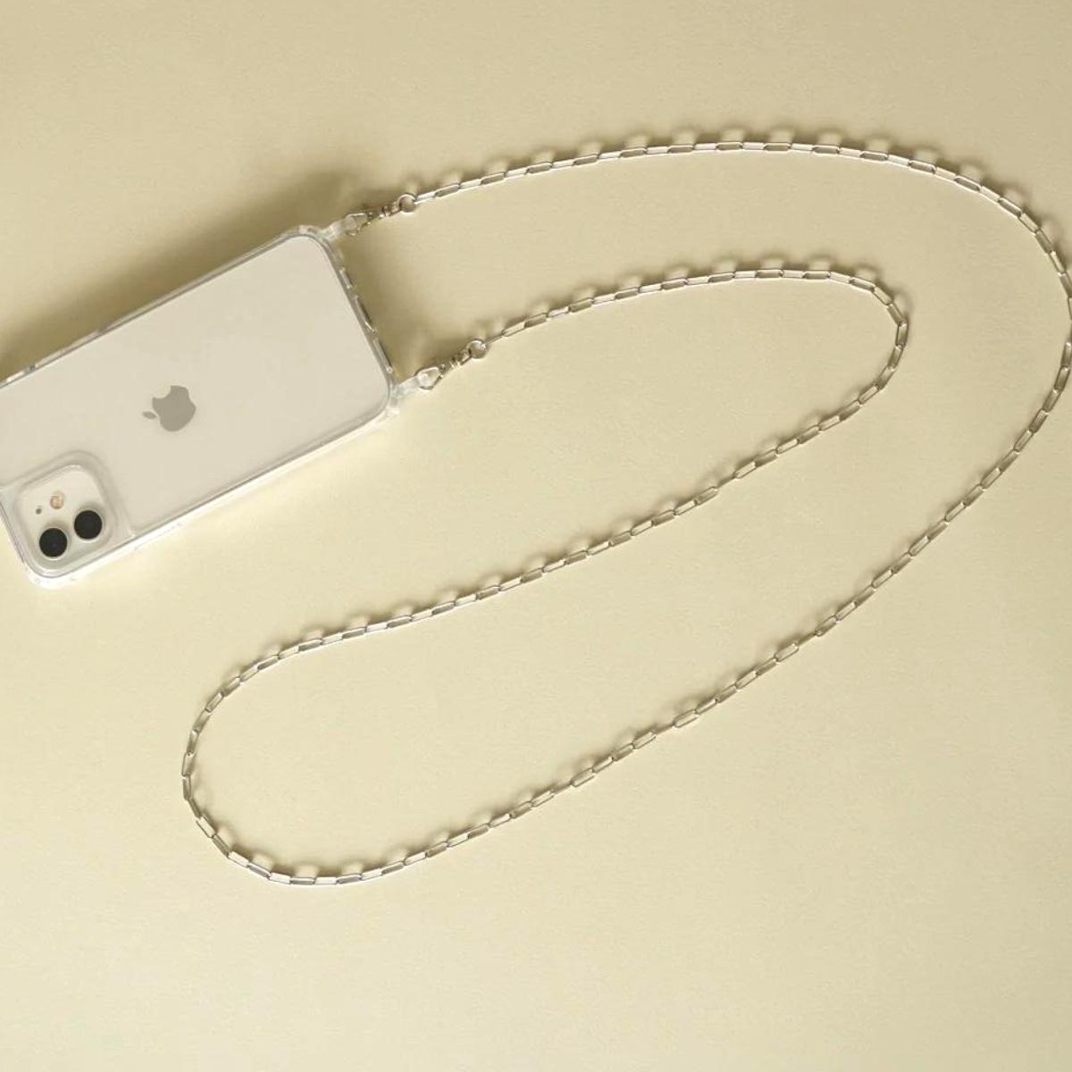 [Cherieオリジナルスマートフォンショルダー] smartphone shoulder - shine - / silver