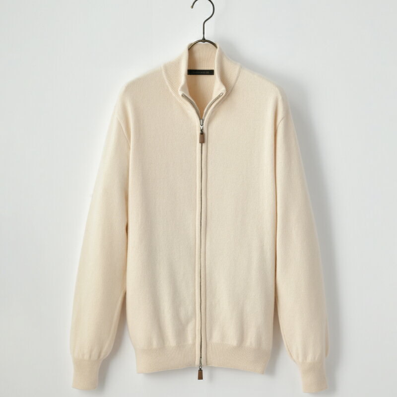 【ふるさと納税】 【サイズとカラーが選べる】ベビーカシミヤ フルジップ メンズ 東京都 渋谷区 カシミヤ 天然素材 セーター 服 国産 国内製造 ベビーカシミヤ 送料無料 サムネイル2