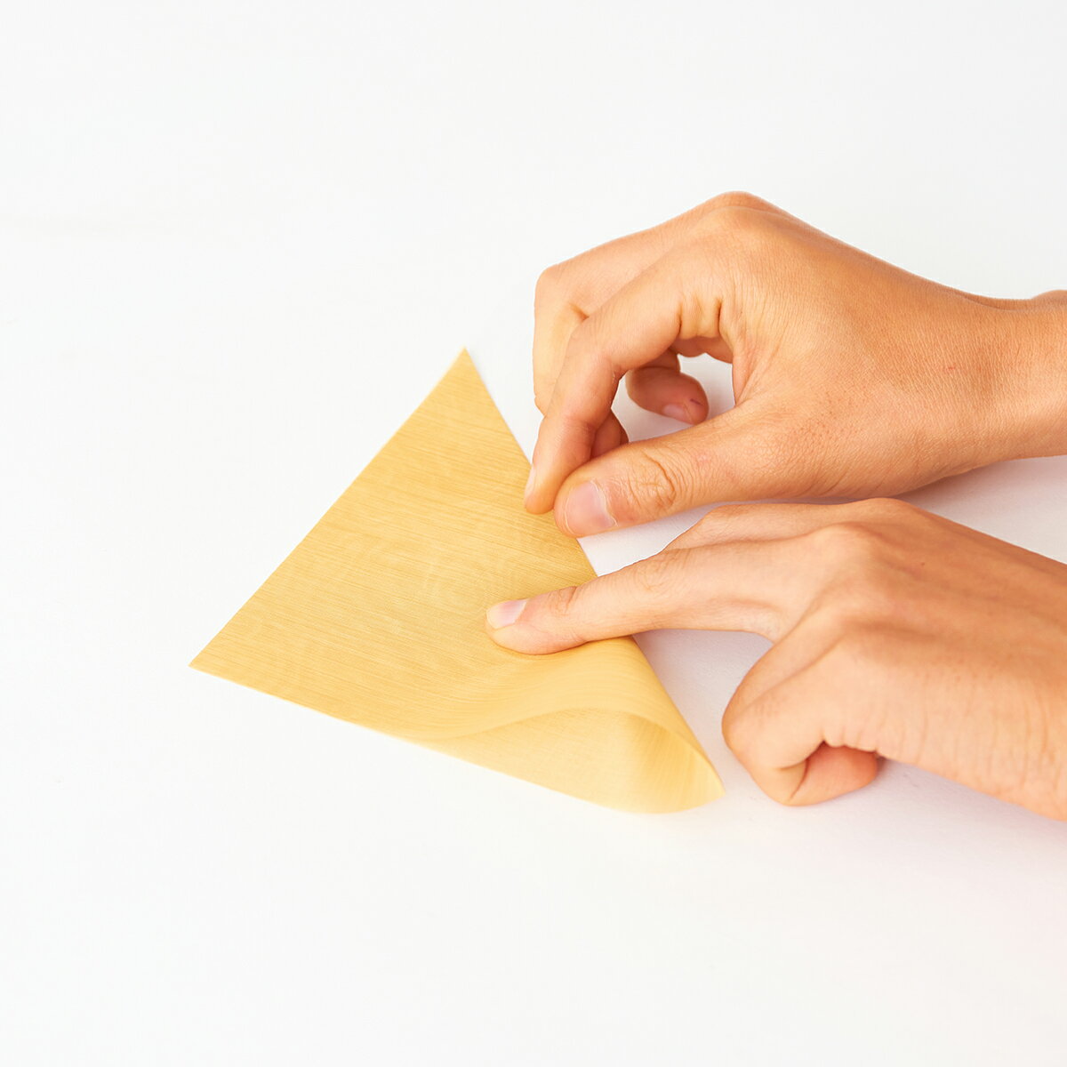 【ふるさと納税】おりあみ鶴ピアス 純銅・金網折り紙 おりあみ 純銅 15cm角【010-015】 サムネイル3