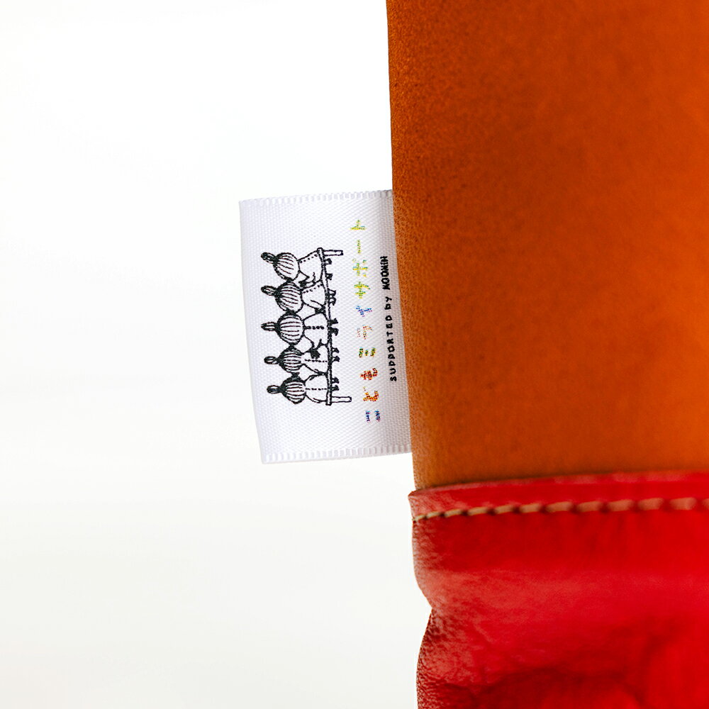 【ふるさと納税】ムーミン こどもミライサポート 栃木レザー バッグインバッグ (レッド) [0650] サムネイル2