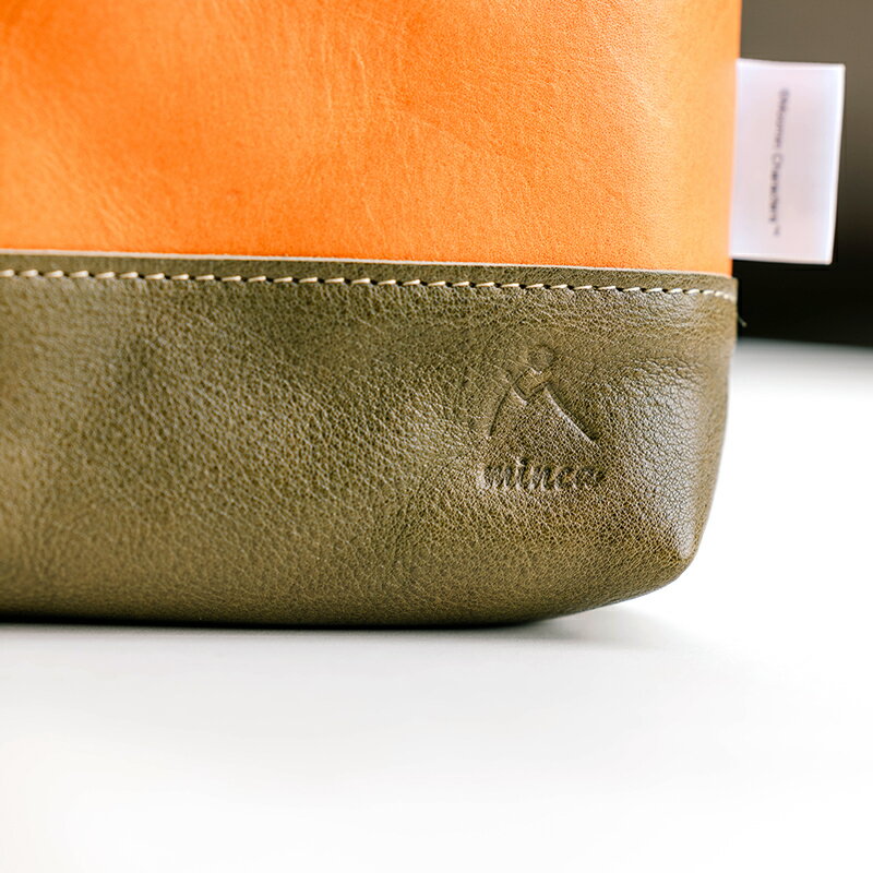 【ふるさと納税】ムーミン こどもミライサポート 栃木レザー バッグインバッグ (グリーン) [0651] サムネイル3