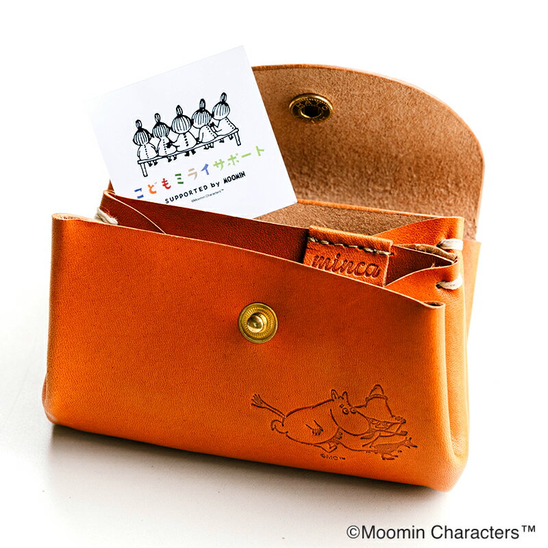 ムーミン こどもミライサポート 栃木レザーカーブドウォレット [0652]