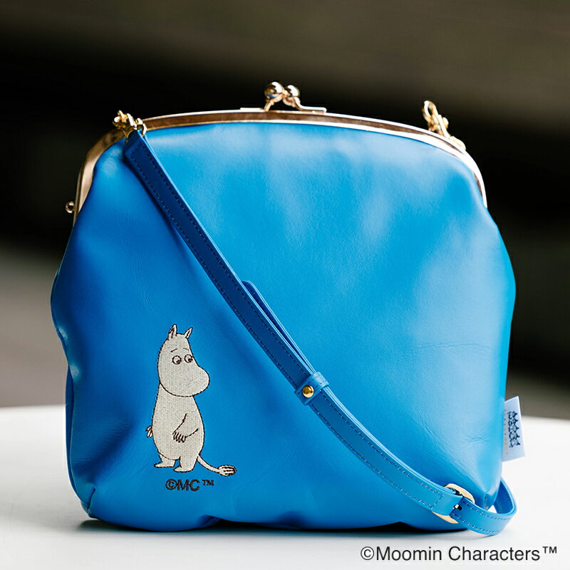 ムーミン こどもミライサポート がま口ポシェット (ブルー) [0654]