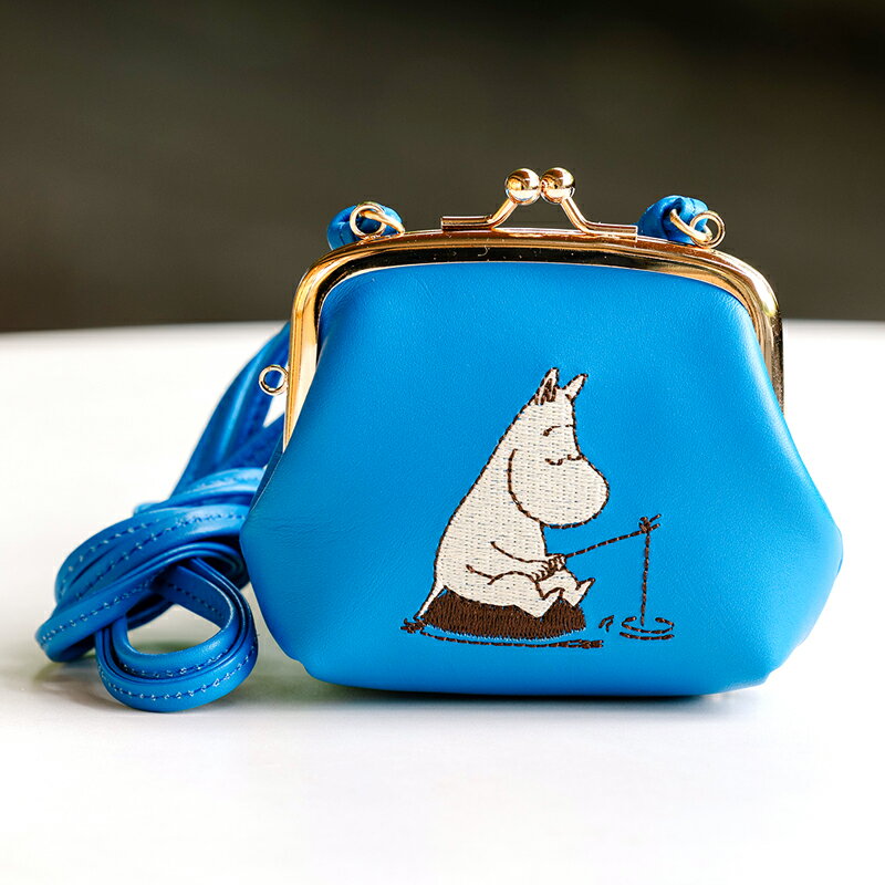 【ふるさと納税】ムーミン こどもミライサポート がま口ポーチ (ブルー) [0656] サムネイル2