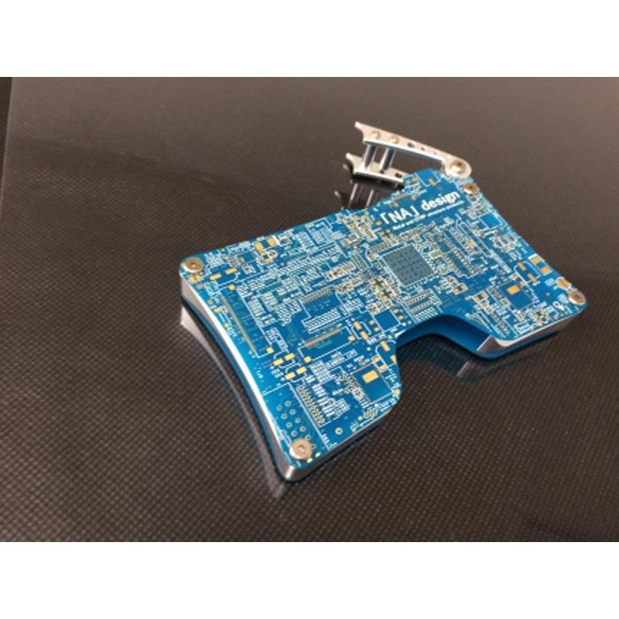 リアルなプリント基板を使用したオリジナルカードケース　「NA」design KIBAN CARD CASE（青） | カードケース 名刺入れ オリジナル ユニーク 雑貨 ビジネス プレゼント おすすめ 送料無料 東京 八王子