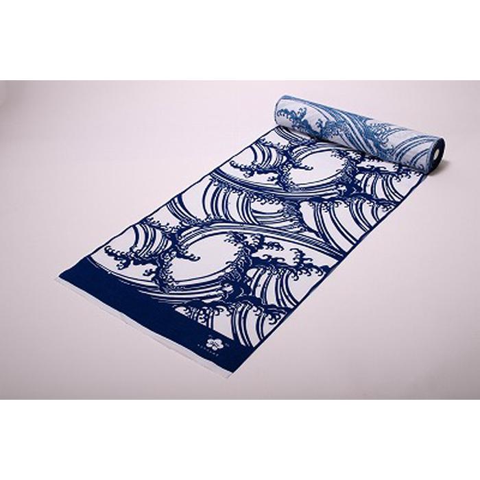 【江戸小紋 石塚染工】手染め形梅浴衣 反物 波しぶき | 浴衣 反物 手染め 和装 夏 高級 伝統工芸 送料無料 東京 八王子