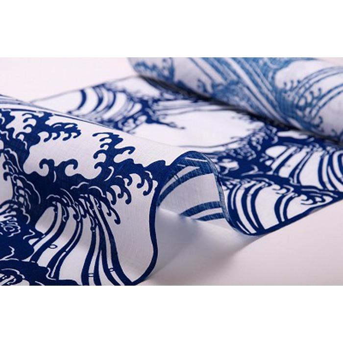 【ふるさと納税】【江戸小紋 石塚染工】手染め形梅浴衣 反物 波しぶき | 浴衣 反物 手染め 和装 夏 高級 伝統工芸 送料無料 東京 八王子 サムネイル3