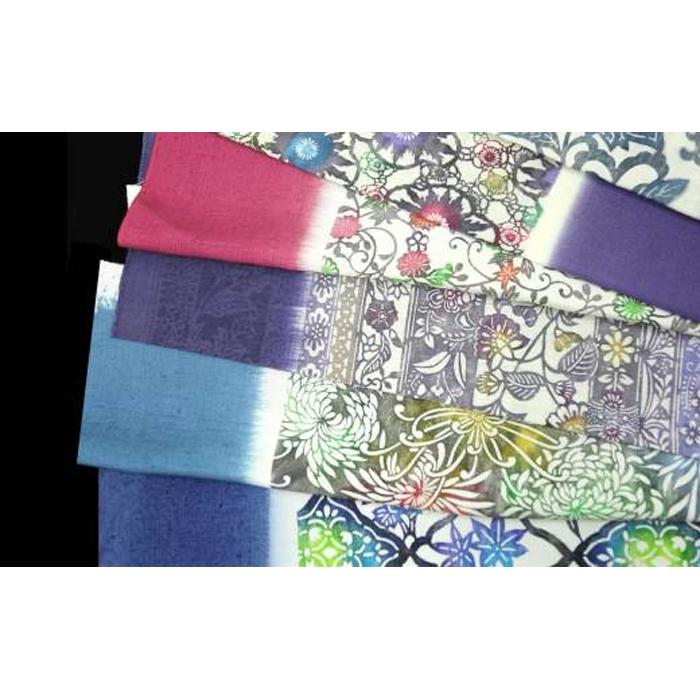 【ふるさと納税】柄も色もあなた次第。フルオーダーの「手差し型染め　半幅帯」 | 帯 おび 半幅帯 オーダー 和装 着物 カスタム 伝統工芸 送料無料 東京 八王子 サムネイル2