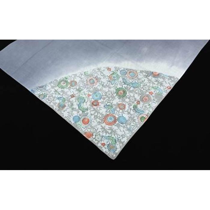 【ふるさと納税】世界に一つだけのグラデーションを楽しめる「型染め大判チーフ」（4色セット） | チーフ セット 和柄 ハンカチ スカーフ 伝統工芸 送料無料 東京 八王子 サムネイル3