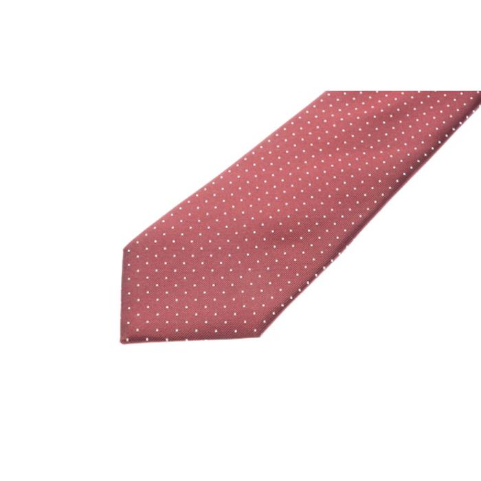 【ふるさと納税】シルク100%のネクタイ＆「p-Tie」（ネクタイ型ピンバッジ）セット（レッド） | ネクタイ シルク 赤 セット ビジネス おしゃれ 送料無料 東京 八王子 サムネイル3