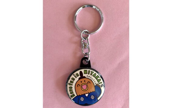 たかじょうくんマンホールキーホルダー ／ マンホールグッズ 三鷹市キャラクター 鷹匠 送料無料 東京都 [No.179]