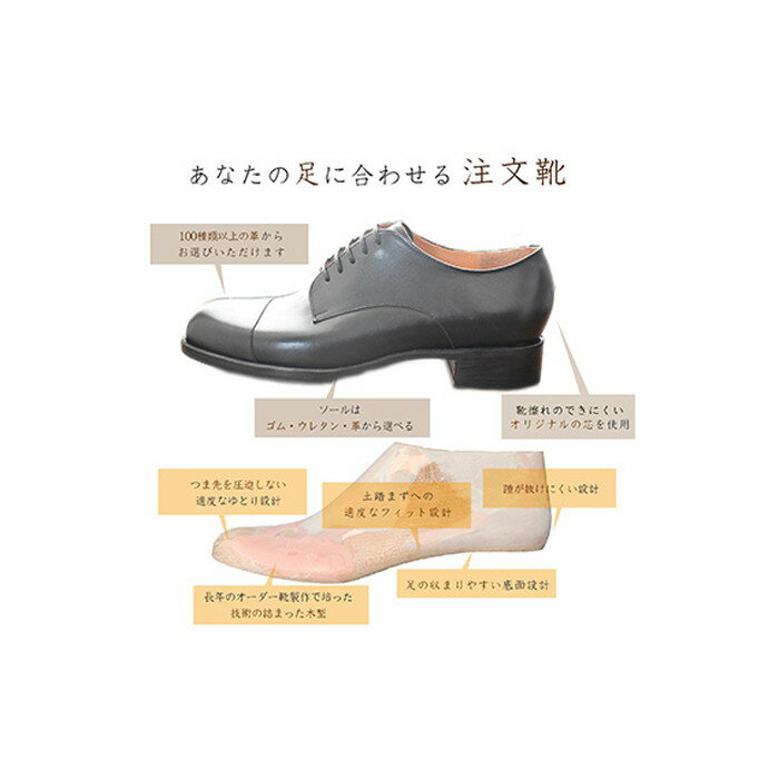 【ふるさと納税】足に合わせるご注文靴 パターンオーダーチケット | 関口善大靴工房 くつ 専用木型 革 職人 専用 靴 オーダー 調布 東京都 送料無料 サムネイル2