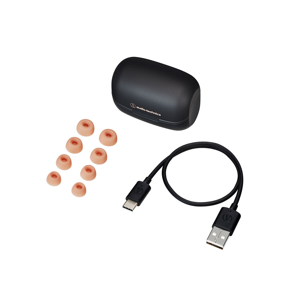 【ふるさと納税】オーディオテクニカ　完全ワイヤレスイヤホン ATH-CK1TW BK(ブラック) サムネイル3