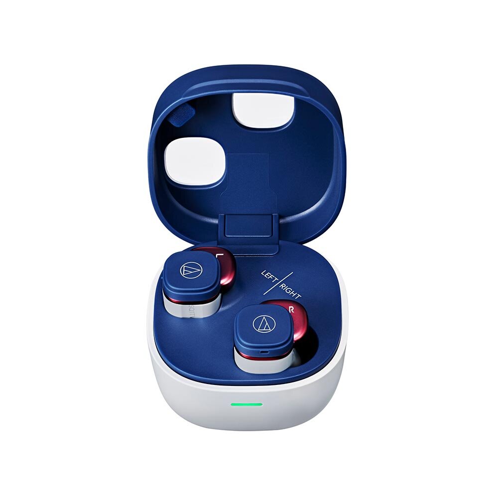 【ふるさと納税】オーディオテクニカ　完全ワイヤレスイヤホン ATH-SQ1TW2 NRD（ネイビーレッド） サムネイル3