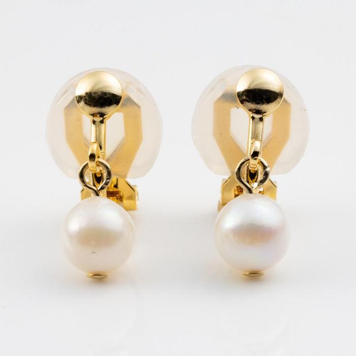 あこや本真珠イヤリングゴールドカラー（濱ノ雫）両耳用 1個（1ペア） | アクセ ファッション 人気 おすすめ 送料無料