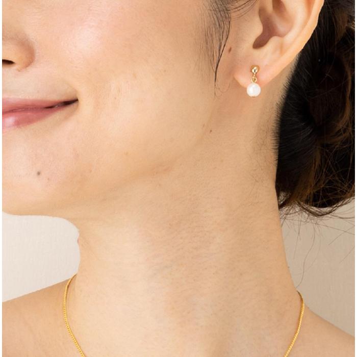 【ふるさと納税】あこや本真珠イヤリングゴールドカラー（濱ノ雫）両耳用 1個（1ペア） | アクセ ファッション 人気 おすすめ 送料無料 サムネイル3