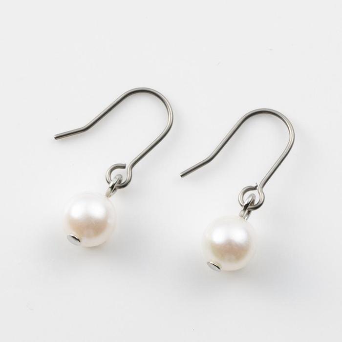 あこや本真珠チタンピアス（濱ノ雫）両耳用 1個（1ペア） | アクセ ファッション 人気 おすすめ 送料無料