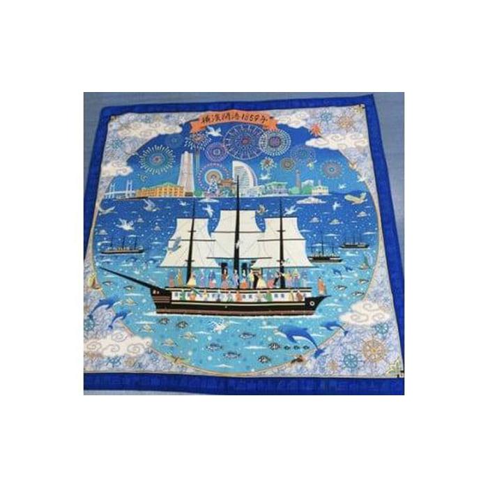 横浜シルクスカーフ「横浜開港1859」（松村） | 雑貨 小物 ファッション 人気 おすすめ 送料無料