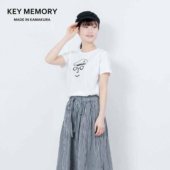 《0》セーラー帽イラストTシャツ WHITE 【KEYMEMORY鎌倉】 | ふるさと 納税 楽天ふるさと 神奈川 ファッション ブランド 鎌倉 服 洋服 レディース メンズ 女性 男性 ナチュラル シンプル 可愛い かわいい おしゃれ 有名 人気 おすすめ