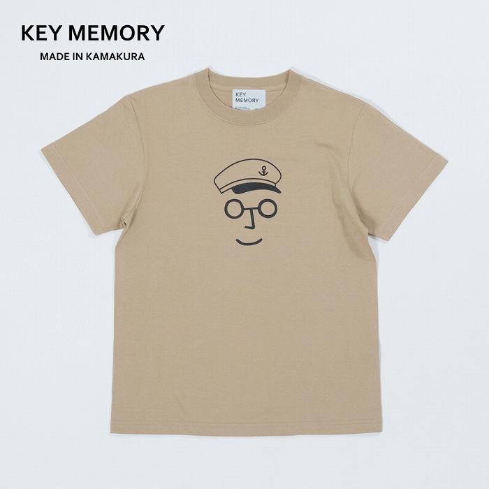 《1》セーラー帽イラストTシャツ BEIGE 【KEYMEMORY鎌倉】 | ふるさと 納税 楽天ふるさと 神奈川 ファッション ブランド 鎌倉 服 洋服 レディース メンズ 女性 男性 ナチュラル シンプル 可愛い かわいい おしゃれ 有名 人気 おすすめ