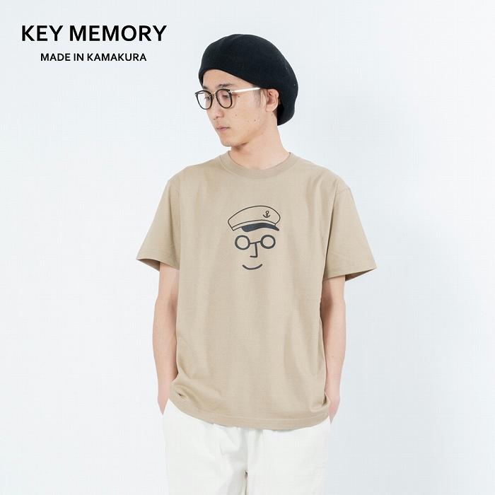 《2》セーラー帽イラストTシャツ BEIGE 【KEYMEMORY鎌倉】 | ふるさと 納税 楽天ふるさと 神奈川 ファッション ブランド 鎌倉 服 洋服 レディース メンズ 女性 男性 ナチュラル シンプル 可愛い かわいい おしゃれ 有名 人気 おすすめ