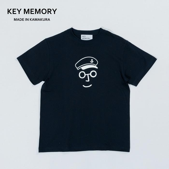 《1》セーラー帽イラストTシャツ NAVY 【KEYMEMORY鎌倉】 | ふるさと 納税 楽天ふるさと 神奈川 ファッション ブランド 鎌倉 服 洋服 レディース メンズ 女性 男性 ナチュラル シンプル 可愛い かわいい おしゃれ 有名 人気 おすすめ
