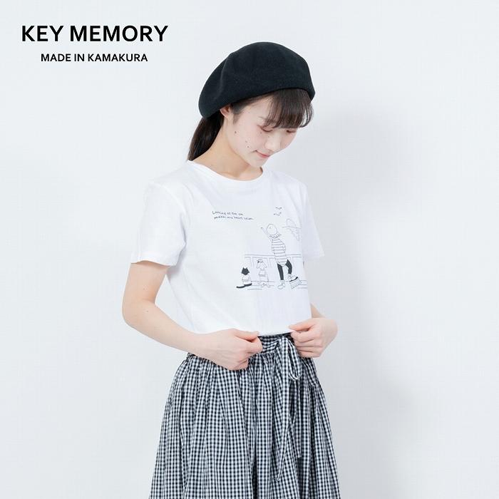 《0》Sea heartイラストTシャツ WHITE 【KEYMEMORY鎌倉】 | ふるさと 納税 楽天ふるさと 神奈川 ファッション ブランド 鎌倉 服 洋服 レディース メンズ 女性 男性 ナチュラル シンプル 可愛い かわいい おしゃれ 有名 人気 おすすめ