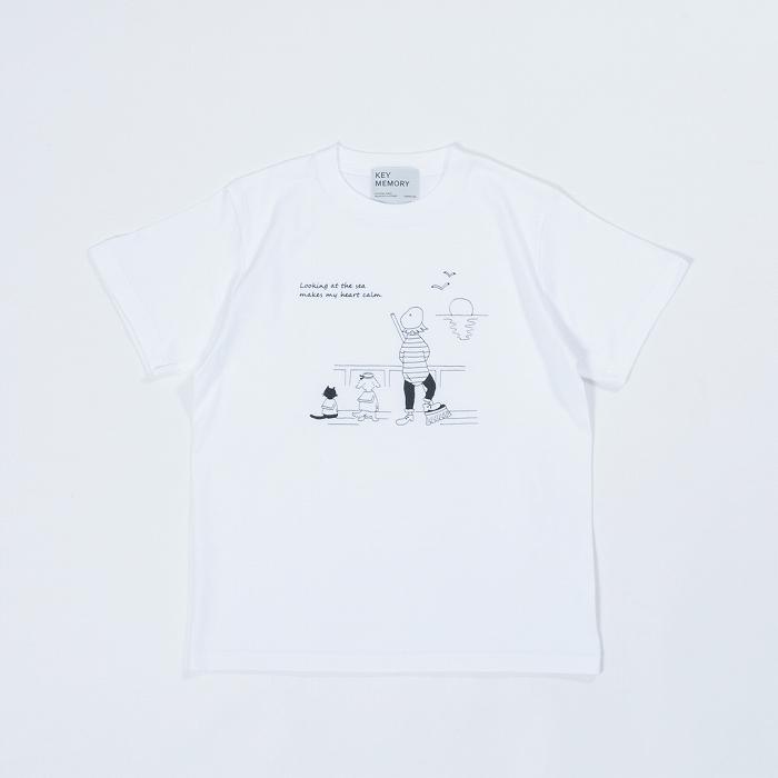 【ふるさと納税】《3》Sea heartイラストTシャツ WHITE 【KEYMEMORY鎌倉】 | ふるさと 納税 楽天ふるさと 神奈川 ファッション ブランド 鎌倉 服 洋服 レディース メンズ 女性 男性 ナチュラル シンプル 可愛い かわいい おしゃれ 有名 人気 おすすめ サムネイル2