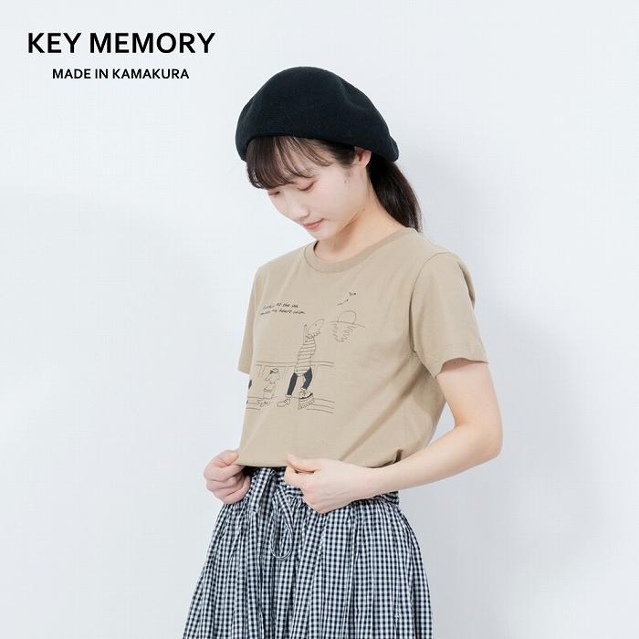 《0》Sea heartイラストTシャツ BEIGE 【KEYMEMORY鎌倉】 | ふるさと 納税 楽天ふるさと 神奈川 ファッション ブランド 鎌倉 服 洋服 レディース メンズ 女性 男性 ナチュラル シンプル 可愛い かわいい おしゃれ 有名 人気 おすすめ