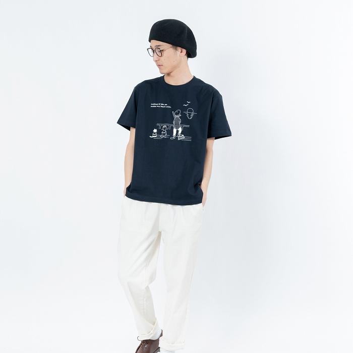 【ふるさと納税】《0》Sea heartイラストTシャツ NAVY 【KEYMEMORY鎌倉】 | ふるさと 納税 楽天ふるさと 神奈川 ファッション ブランド 鎌倉 服 洋服 レディース メンズ 女性 男性 ナチュラル シンプル 可愛い かわいい おしゃれ 有名 人気 おすすめ サムネイル3