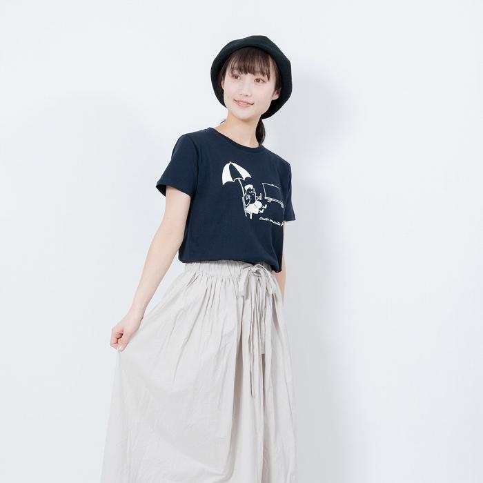 【ふるさと納税】《1》GrenouilleイラストTシャツ NAVY 【KEYMEMORY鎌倉】 | ふるさと 納税 楽天ふるさと 神奈川 ファッション ブランド 鎌倉 服 洋服 レディース メンズ 女性 男性 ナチュラル シンプル 可愛い かわいい おしゃれ 有名 人気 おすすめ サムネイル2