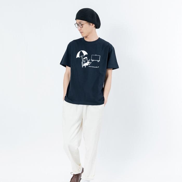 【ふるさと納税】《1》GrenouilleイラストTシャツ NAVY 【KEYMEMORY鎌倉】 | ふるさと 納税 楽天ふるさと 神奈川 ファッション ブランド 鎌倉 服 洋服 レディース メンズ 女性 男性 ナチュラル シンプル 可愛い かわいい おしゃれ 有名 人気 おすすめ サムネイル3