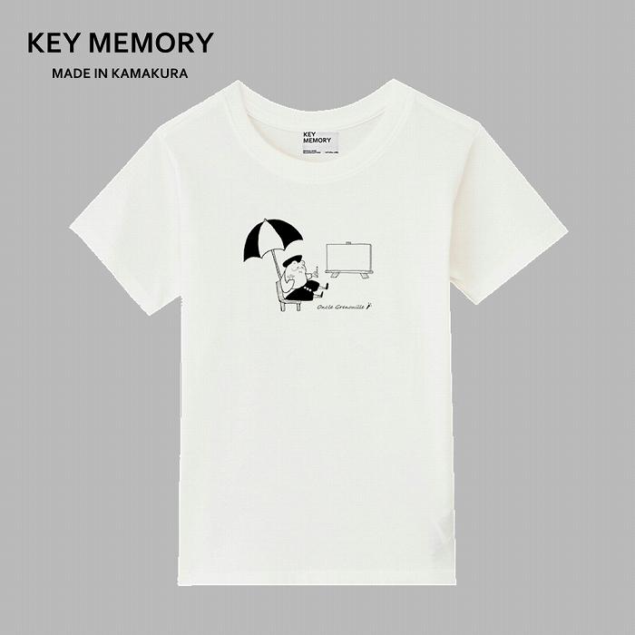 《1》GrenouilleイラストTシャツ WHITE 【KEYMEMORY鎌倉】 | ふるさと 納税 楽天ふるさと 神奈川 ファッション ブランド 鎌倉 服 洋服 レディース メンズ 女性 男性 ナチュラル シンプル 可愛い かわいい おしゃれ 有名 人気 おすすめ