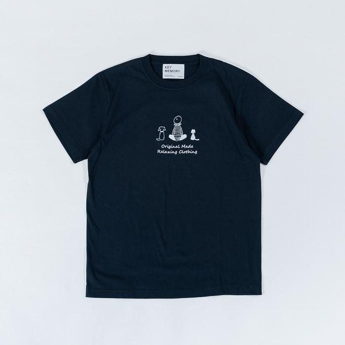 【ふるさと納税】《2》TIMEイラストTシャツNAVY 【KEYMEMORY鎌倉】 | ふるさと 納税 楽天ふるさと 神奈川 ファッション ブランド 鎌倉 服 洋服 レディース メンズ 女性 男性 ナチュラル シンプル 可愛い かわいい おしゃれ 有名 人気 おすすめ サムネイル2