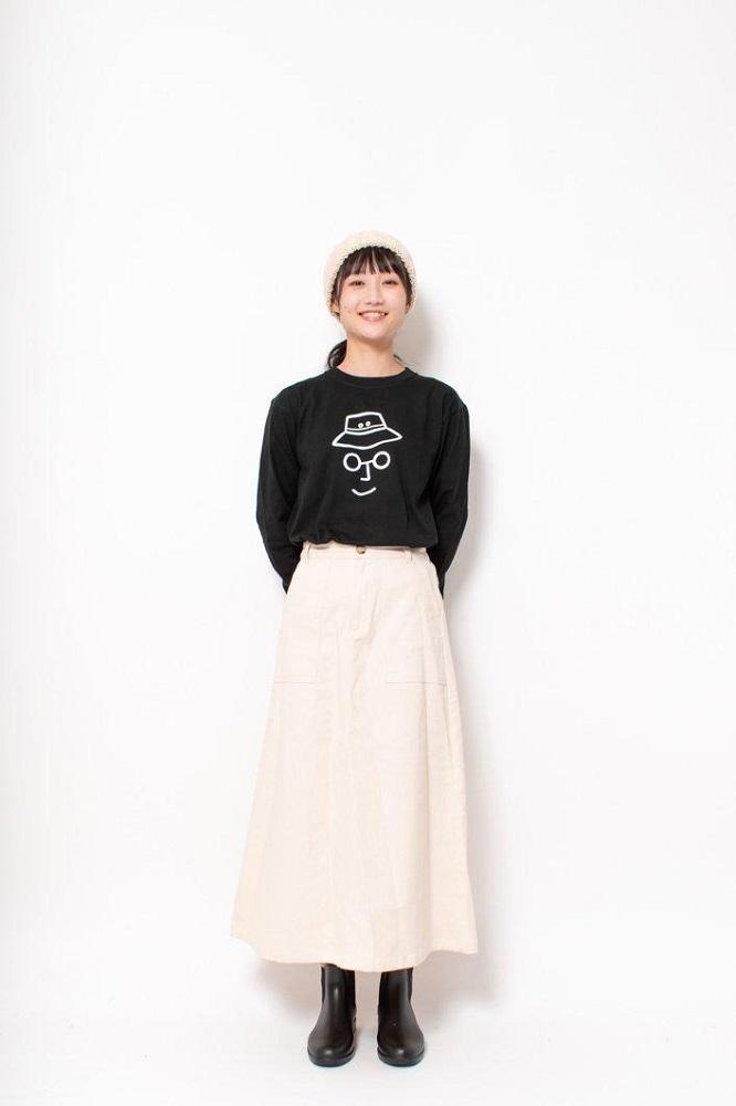 【ふるさと納税】バケットハットロングTシャツ　BLACK 【KEYMEMORY】 | ふるさと 納税 楽天ふるさと 神奈川 ファッション ブランド 鎌倉 服 洋服 レディース メンズ 女性 男性 ナチュラル シンプル 可愛い かわいい おしゃれ 有名 人気 おすすめ サムネイル3