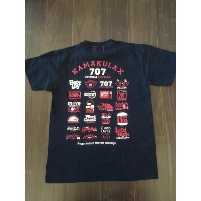 【ふるさと納税】鎌倉ブランドの老舗「KAMAKULAX」の定番オリジナルALL LOGO Tシャツ【ネイビー】XLサイズ サムネイル3