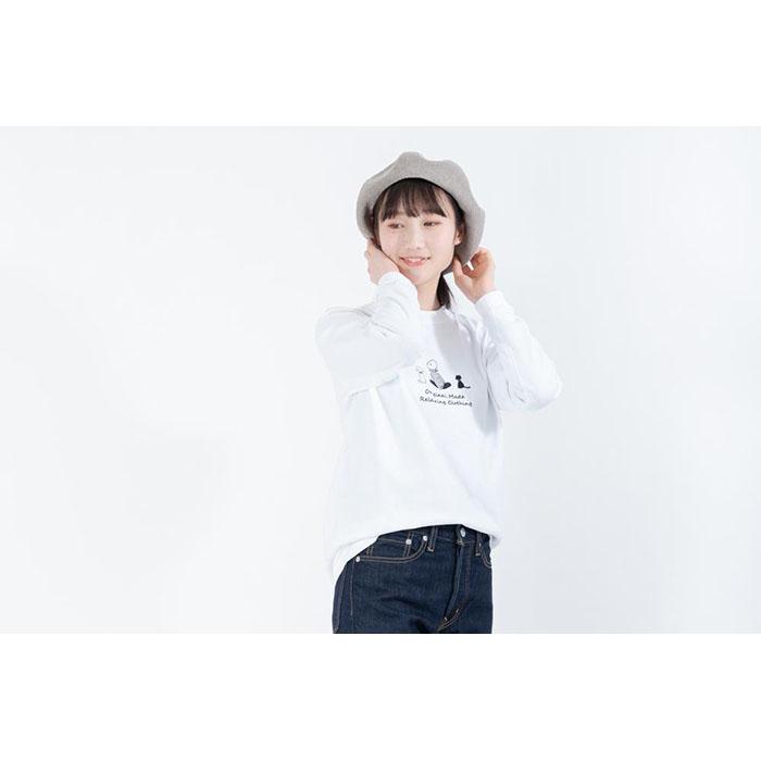 【ふるさと納税】《0》レディースM TimeロングTシャツ White | ふるさと 納税 楽天ふるさと 神奈川県 神奈川 鎌倉市 鎌倉 支援品 支援 返礼品 tシャツ ティーシャツ ティシャツ 白tシャツ レディース 女性 おしゃれ トップス カットソー 服 長袖 ロンt ロンティー ロンティ サムネイル3