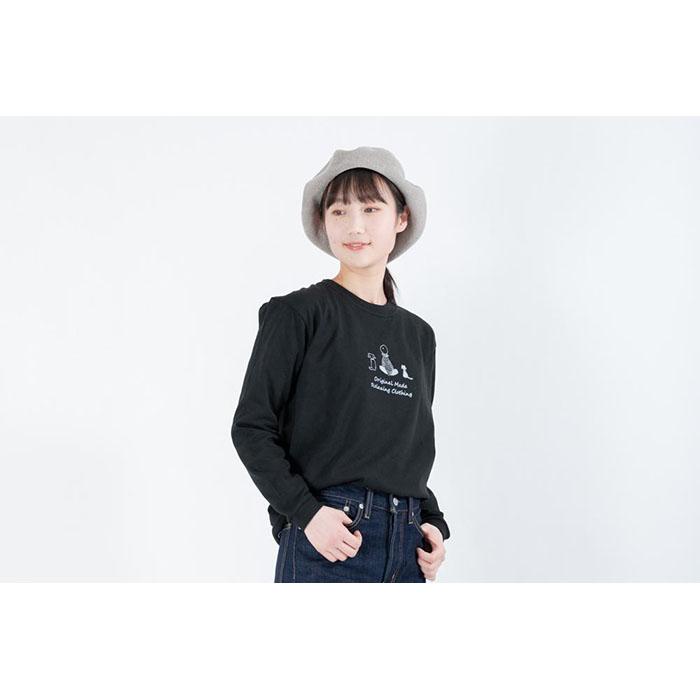 【ふるさと納税】《0》レディースM TimeロングTシャツ BLACK | ふるさと 納税 楽天ふるさと 神奈川県 神奈川 鎌倉市 鎌倉 支援品 返礼品 返礼 tシャツ ティーシャツ ティシャツ レディース 女性 おしゃれ トップス カットソー 服 長袖 ロンt ロンティー ロンティ お礼の品 サムネイル3