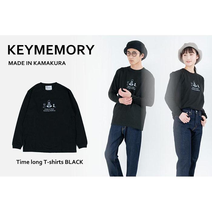 《3》メンズXL TimeロングTシャツ BLACK | ふるさと 納税 楽天ふるさと 神奈川県 神奈川 鎌倉市 鎌倉 支援品 支援 返礼品 返礼 tシャツ ティーシャツ ティシャツ メンズ 男性 おしゃれ 大人 トップス カットソー 服 長袖 ロンt ロンティー ロンティ お礼の品