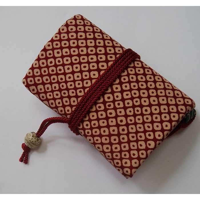 【赤色】手仕事工房 鎌倉今村　道中財布 | ふるさと 納税 楽天ふるさと らくてんふるさと納税 神奈川県 神奈川 鎌倉市 鎌倉 支援品 支援 返礼品 お礼の品 財布 さいふ サイフ メンズ レディース コンパクト おしゃれ オシャレ 折り財布 折財布 和雑貨 日本製