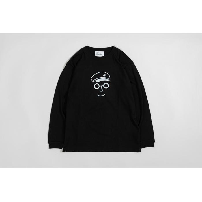【ふるさと納税】《1》セーラー帽イラストロングTシャツ　BLACK 【KEYMEMORY　鎌倉】 | ふるさと 納税 楽天ふるさと 神奈川 ファッション ブランド 鎌倉 服 洋服 レディース メンズ 女性 男性 ナチュラル シンプル 可愛い かわいい おしゃれ 有名 人気 おすすめ サムネイル2