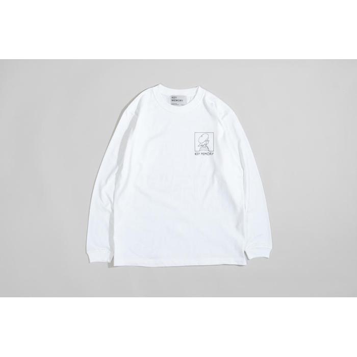 【ふるさと納税】《1》ウィンドーイラストロングTシャツ　WHITE 【KEYMEMORY　鎌倉】 | ふるさと 納税 楽天ふるさと 神奈川 ファッション ブランド 鎌倉 服 洋服 レディース メンズ 女性 男性 ナチュラル シンプル 可愛い かわいい おしゃれ 有名 人気 おすすめ サムネイル2